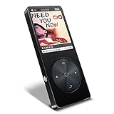 Fácil de usar: Ordena tus canciones favoritas en cualquier carpeta o lista de reproducción que desees.Pulsa la tecla izquierda para bloquear el reproductor MP3.Fácil de arrastrar y guardar archivos de transferencia en PC y Mac. Pantalla TFT de 5 cm y llave grande para una navegación fácil.