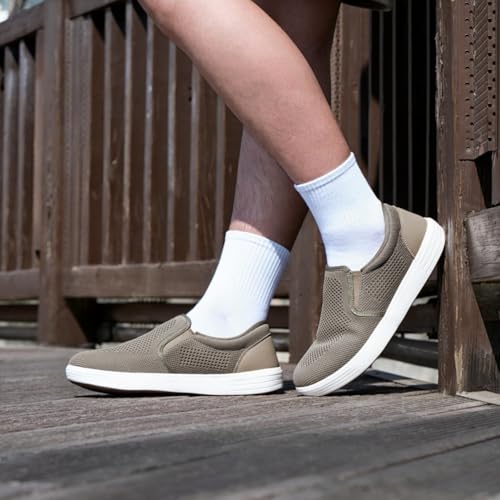 TIOSEBON Men's Mesh Slip on Walking Shoes-Comfortable Drving Loafer Fashion Sneaker2