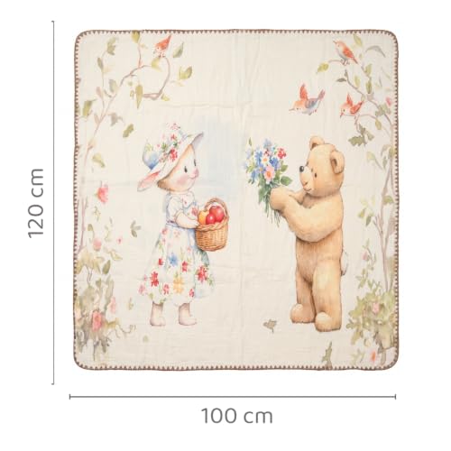 Image of haus & kinder Muslin Blanket for New Born Baby, Soft Breathable Baby Blankets Newborn, Baby Blanket for 0-2 Years, Baby Blanket for Crib Nursery & Stroller, New Born Baby Essentials | Berry Lush