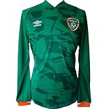 Badge FAI tissé Umbro Maillot de football à manches longues pour homme République d\'Irlande 2023, vert, Taille XL