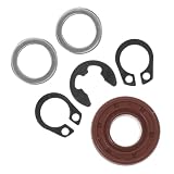 Cabilock Bread Maker Pan Seal Kit mit Edelstahl Öl-dichtung E-clip und Unterlegscheibe Hitzebeständig Ölresistent für Brotbackautomaten Wartung und Reparatur