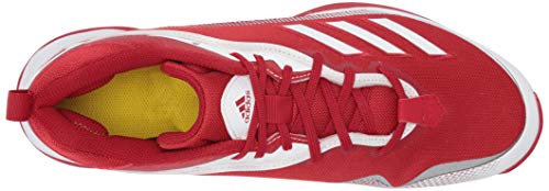 Adidas Men's Fv9373 Baseball Shoe, Power Red/White/White, 10 #TOP4