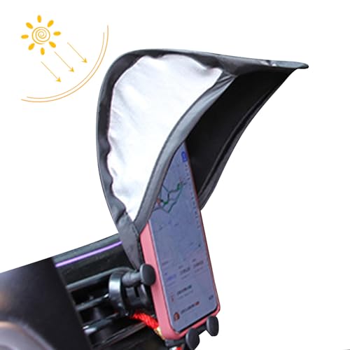 itrimaka Cell Phone Umbrella Sun Shade, Sun Shade For Phone, Glare Blocking Phone Stand, Mobile Phone Holder Sun Shield For Motorcycle And Car