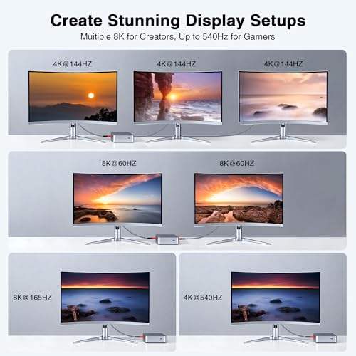 Câble Thunderbolt 5 tressé 8K 165Hz à 80Gbit/s pour affichage ultra fluide de jeu - 3