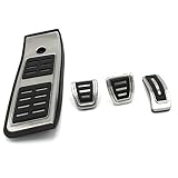 YXNVK Pedal de reposapiés de Freno de Combustible de Acero Inoxidable automático, para Audi A4 B9 Almohadilla de Pedales de Coche, para Audi A4 B9 A5 F5 2016 2017 AT Sedan Avant Sport