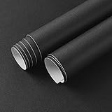 15.7"X393" Black Contact Paper Black Peel And Stick Wallpaper Matte Black Wallpaper Black Removable
