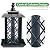 Byvivace Large Bird Feeders, Hanging Bird Feeders for Outdoors, 3.2lb Capacity Lantern Wild Bird Feeders for Outside Hanging, Black