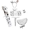 JasmyGirls Vrouwen Sexy Meid Cosplay Lingerie Harige Melk Koe Kostuum Kawaii Anime Bikini Set Mini Luipaard BH En Panty…