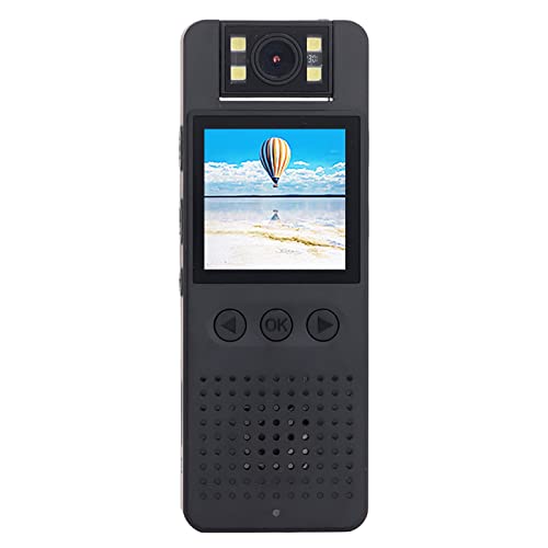 Mini Body Camera 1080P HD Video 180 Degree Rotating Lens Wide Angle Night Vision Recorder Portable Pocket Cam