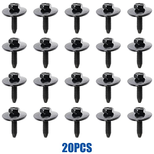 Image of 20PCS M6-1.0 x 25mm Hex Head Screw for GM 11503982
