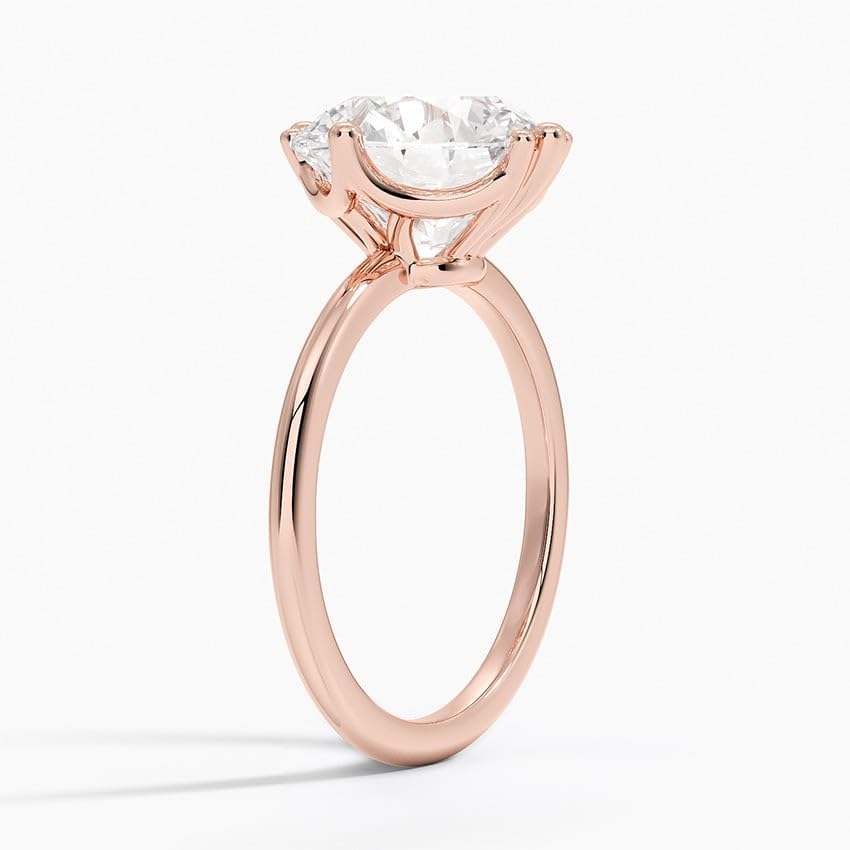 1-5 Ct Round Moissanite Engagement Ring 10k 14k 18k Gold & 925 Sterling Silver Solitaire Wedding Ring, 925 Sterling Silver with Ideal Birthday Gift for Women Chrisrmas Gift4