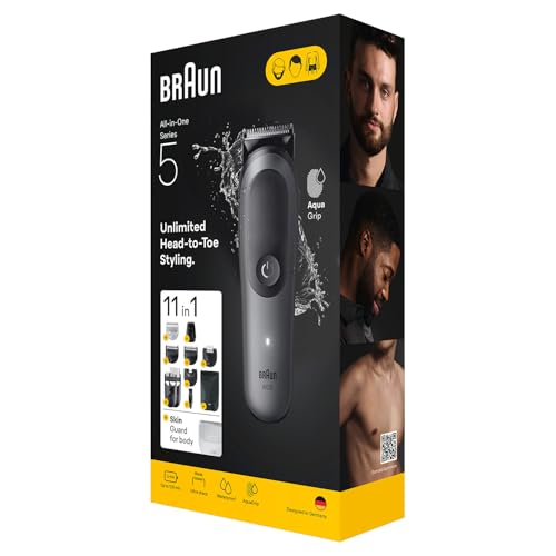 Image of Braun Series 5 All-in-One, 11-in-1 Grooming Kit, Ultra Sharp Blade - AIO5560