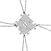 Toddmomy BFF Halskette Kette Personalisierte Familie Beziehung Liebe Freundschaft Geometrie Schmuck Vintage Vier Puzzle Passenden Anhänger