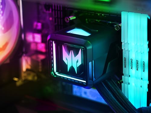 Acer Predator Orion 7000 (PO7-660) Gaming PC - Intel Core Ultra 9 285K (Bis zu 5,7 GHz), 64 GB DDR5 RAM, 2 TB GB M.2 PCIe (SSD), NVIDIA GeForce RTX 5090 (32 GB GDDR7), Windows 11 Home, Schwarz