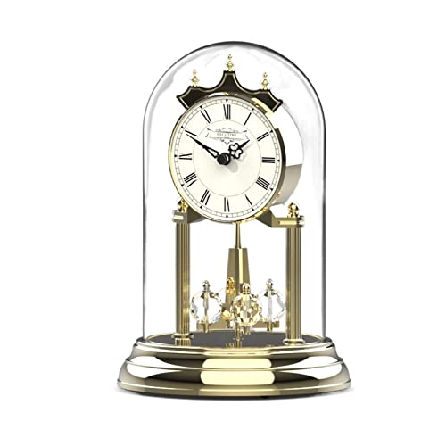 Reloj de péndulo de metal, reloj de salón, reloj de mesa, reloj de dormitorio, reloj de estudio, reloj de mesa ornamental, reloj despertador.