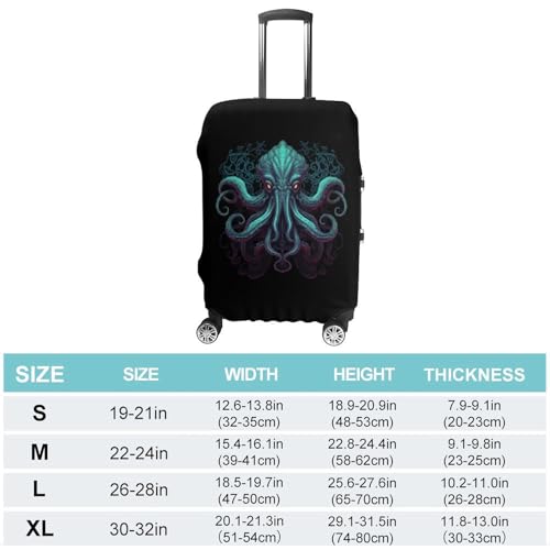 Octopus Travel Luggage Cover Washable Suitcase Protector Baggage Covers for Women Men L2
