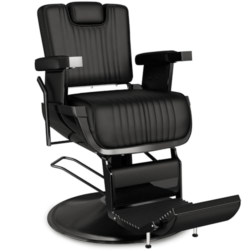 Baasha Vintage Reclining Barber Chair