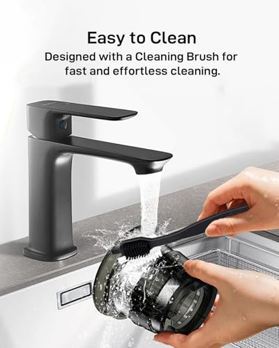 SiFENE Cold Press Juicer, Slow Masticating Juicer with 4.3\" Large Feed Chute for Whole Fruits Vegetables, Easy to Clean, Non-BPA, Gray - Thumbnail 5