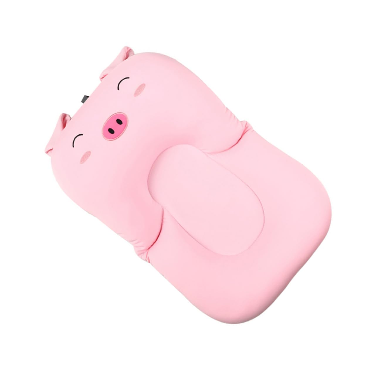 Non-Slip Bath Tub Seat Pig-Shaped Bath Mat for Newborns for Boy Girl Support Cushion Mat