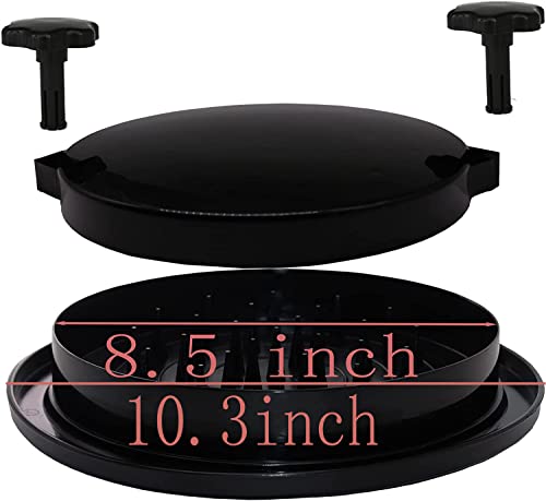 Haizhitong 10.3In Chicken Breast Shredder Mincer Mincer Tool With Handle And Anti-Slip Bottom Mat For Pork Red Beef Chicken Breast Substitute For Bear Claw (White) #TOP6