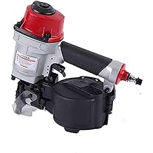 CN55 Siding Nail Gun, Portable Industrial Air Nailer Coil Nailer, Pneumatic Siding Nailer, 25-57mm Nail Length, Handheld Air Nail Gun Tool for Wooden Packaging, Houses Fence