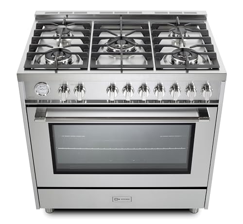 Verona VPRFSGG365SS 36 Inch 5.0 Cu. Ft. All Gas Range Oven Stove thumb #1