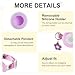 TOKCAM Airtag Cat Collar, Breakaway Cat Collar with Air tag Holder for Apple AirTag GPS Tracker, Lightweight Kitten Collar with Bell, Pet Collar Accessories for Kitty (Purple Flower)