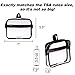 TSA Approved Toiletry Bag 3-1-1 Clear Travel Cosmetic Bag with Handle - Quart Size Bag with Zipper - Carry-on Luggage Clear Toiletry Bag for Liquids - Airport Airline TSA Compliant Bag for Man Women