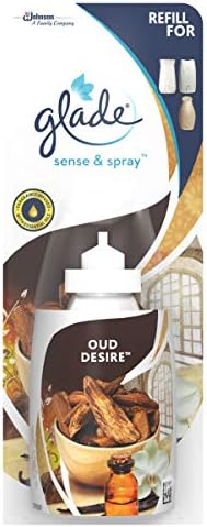 Glade Sense & Spray Refill Oud Desire Air Freshener 18ml, Pack of 8