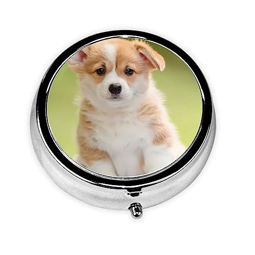 犬 いぬ 黒 薬入れ ケース アニメ ミニボックス錠剤 薬箱 密閉 飴ケース 耐湿 丸い 小物入れ 指輪 旅行にやさしいピルボックス