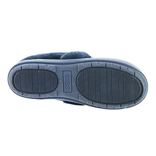 Skechers Skechers BOBS Womens Slipper, Navy Mutli ,9 medium US