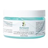7E Wellness Restore Conductive Gel with Bio-Active Complex - 4oz - Facial Skin Care Products with Green Tea Extract, Hyaluronic Acid, and Collagen Peptides - Anti Aging and Skin Tightening