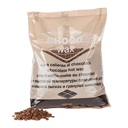 BEAUTY IMAGE Cera Depilatoria Profesional en Perlas 1 Kg. Cera Caliente al Chocolate para Depilación Indolora -Corporal, Facial, Ingles y Axilas- sin Bandas. -Procedencia Española Cover