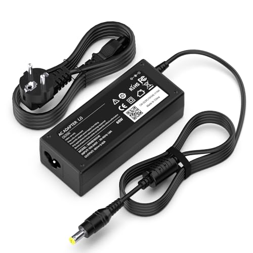 65W Cargador Compatible con Acer Aspire 3 5 E15 E5 E3 E1 ES1 ES15 E1-571 E5-573 E5-575 V3 V5 V15 A315 A315-21 A515 5750 5920 PA-1650-86 ADP-45DW C 19V 3.42A Adaptador【5.5 * 1.7 mm】