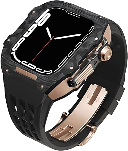 Kit de mod de boîtier de montre en fibre de carbone Apple Watch 8 7 6