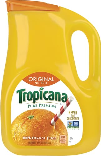 Tropicana Orange Juice No Pulp 89 fl oz bottle — view 3
