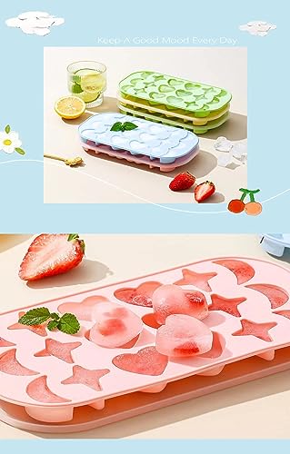 Molde de Silicona para Cubos de Hielo 2 Pzs con Tapa miniatura 3