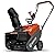 NOVUS Snow Blower Gas Powered 18 Inch, Gas Snow Thrower with Remote Control Chute Rotation, Wear Resistant Rubber Steel Auger, Single Stage 99cc