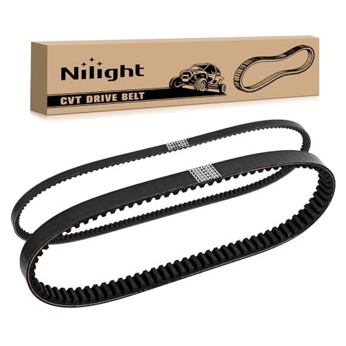 Image of Nilight Clutch Drive Belt & Starter Belts Kit for EZGO TXT Golf Cart 94-13 | Cushman Express Marathon Medalist ST 4 Cycle Gas Smooth Engagement Aramid Rubber #72054G01, 72024G01, 72025G01, 26414G01