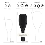 Tangle Teezer Ultimate Detangler - Szczotka do rozczesywania do wszystkich rodzajów włosów - Dwupoziomowe ząbki zmniejszają łamliwość i eliminują splątania - Lukrecjowa czerń