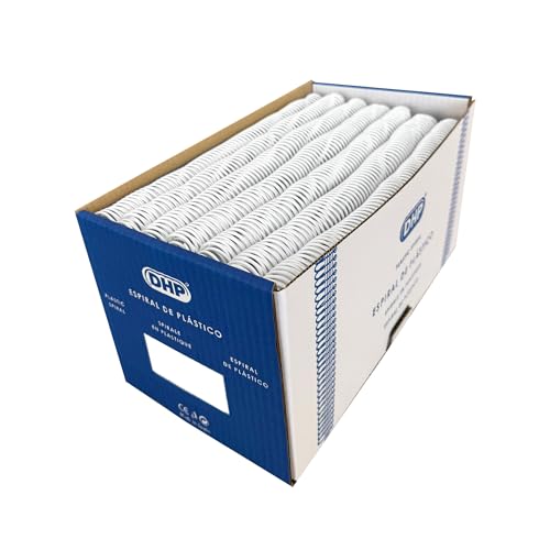 Spirales en plastique pour reliure pas 5:1 : reliez 220 pages proprement