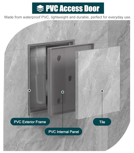Puerta de panel de acceso blanco para inspección de techos y paredes 4