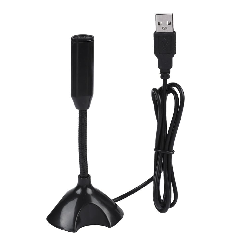 Mini USB 2.0 Condenser Microphone with Adjustable Stand - Flexible Desktop Mic for PC Laptop Recording, Meeting, Remote Work, 2M Range Clear Sound-image-14