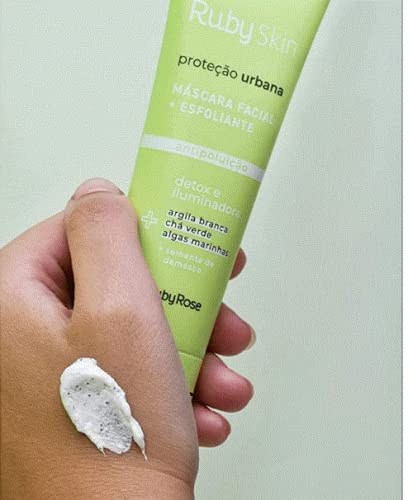 Máscara Facial + Esfoliante Proteção Urbana Ruby Rose