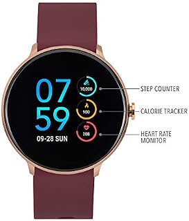 iTouch Sport Round Smartwatch with Waterproof Technology, Heart Rate Monitor, Multi-Sports Mode, Pedometer