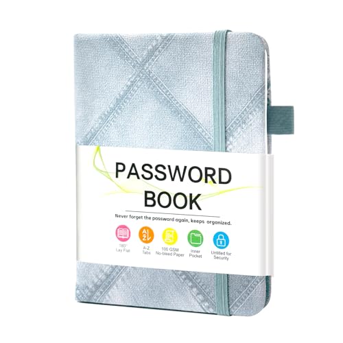 MOSA BEAR Password Keeper Book with Alphabetical Tabs，4.3