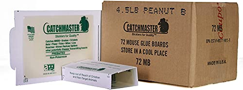 72 Catchmaster Mouse Insect Glue Boards 72mb Mice Roach Spider Flea Sticky Trap'