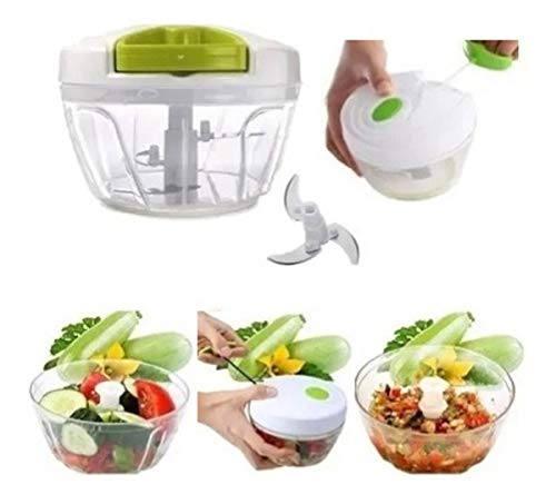 Mini Processador Alimentos Manual Triturador Cortador Mixer - Imagem 6