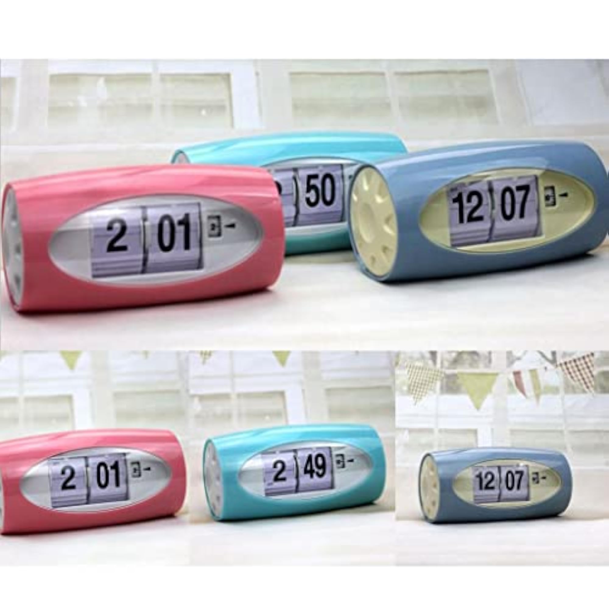 Digital Table Clock Auto Flip Clock Alarm