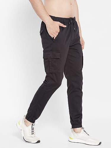 Image of SAPPER Men's Slim Fit Cotton Joggers